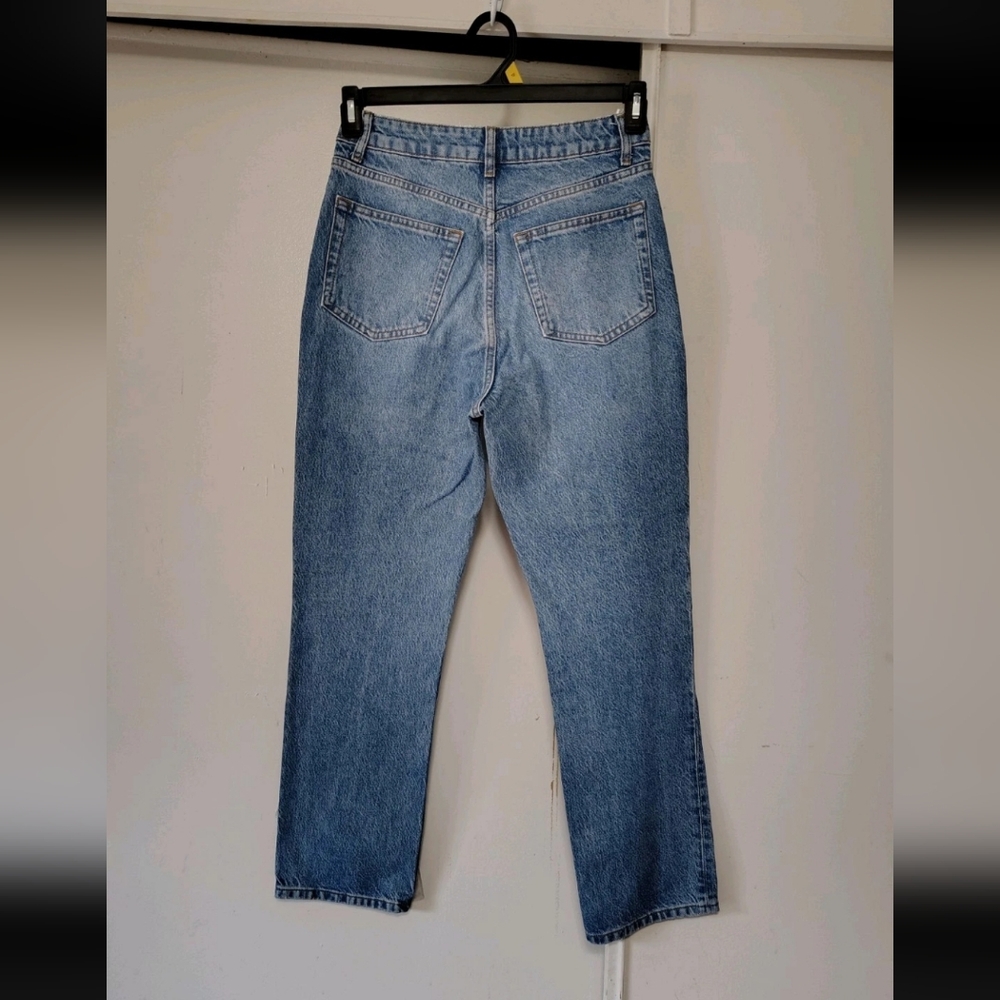 Reformation Cynthia High Rise Straight Women's Jeans Button Fly Medium Wash 27. - Picture 4 of 16
